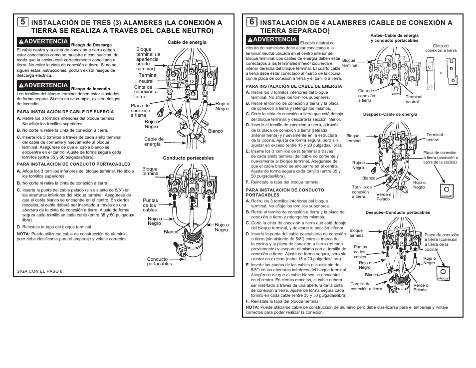 Hotpoint 30 Inch Freestanding Electric Range Installation Guide User Manual | Page 7 / 8