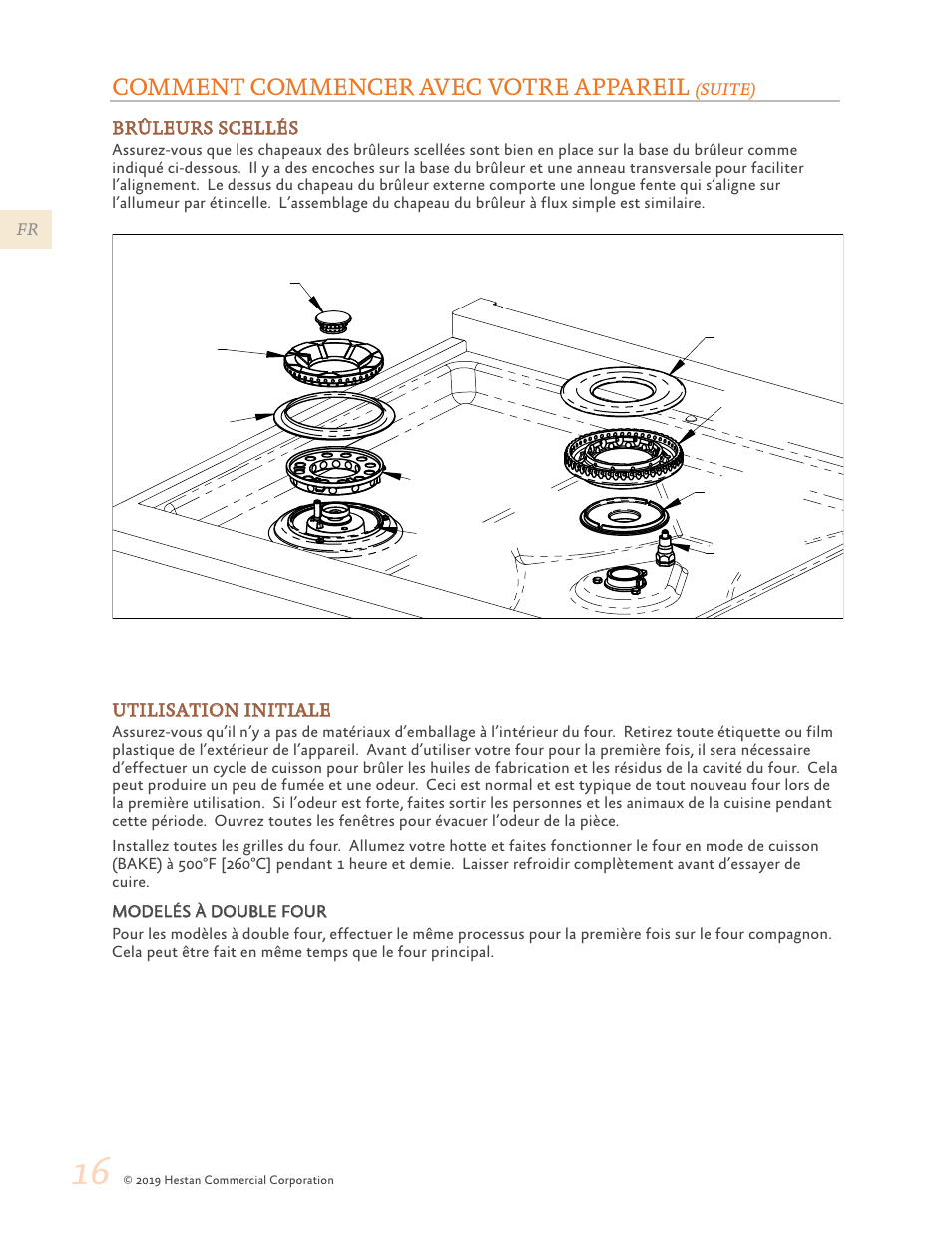 Comment commencer avec votre appareil | Hestan 48 Inch Freestanding Dual Fuel Range Use and Care Manual User Manual | Page 72 / 112