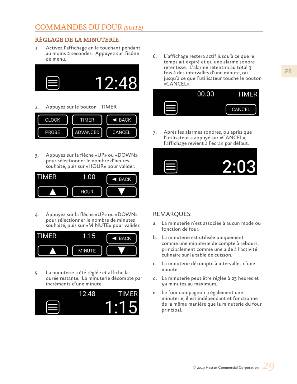 Commandes du four | Hestan 48 Inch Freestanding Dual Fuel Range Use and Care Manual User Manual | Page 85 / 112