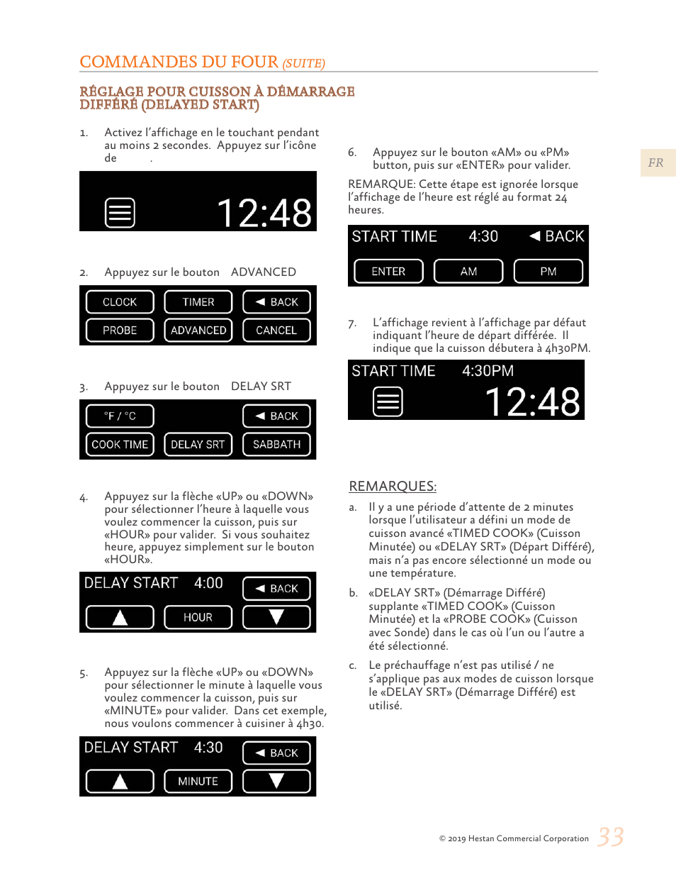 Commandes du four | Hestan 48 Inch Freestanding Dual Fuel Range Use and Care Manual User Manual | Page 89 / 112