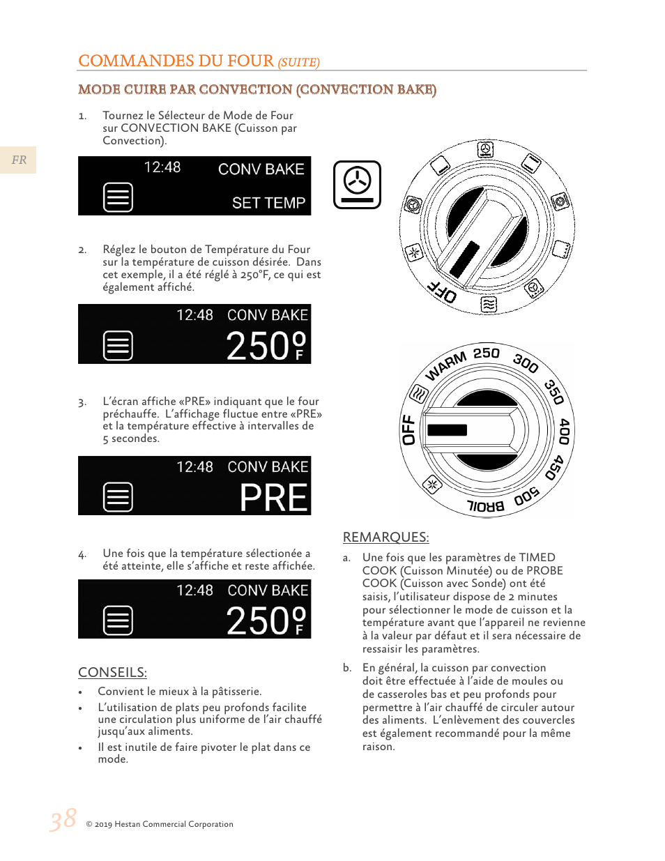 Commandes du four | Hestan 48 Inch Freestanding Dual Fuel Range Use and Care Manual User Manual | Page 94 / 112