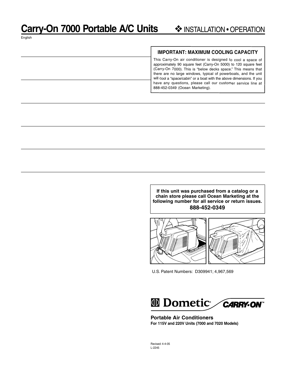 Dometic 7000 User Manual | 16 pages