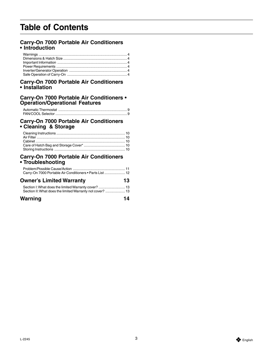 Dometic 7000 User Manual | Page 3 / 16