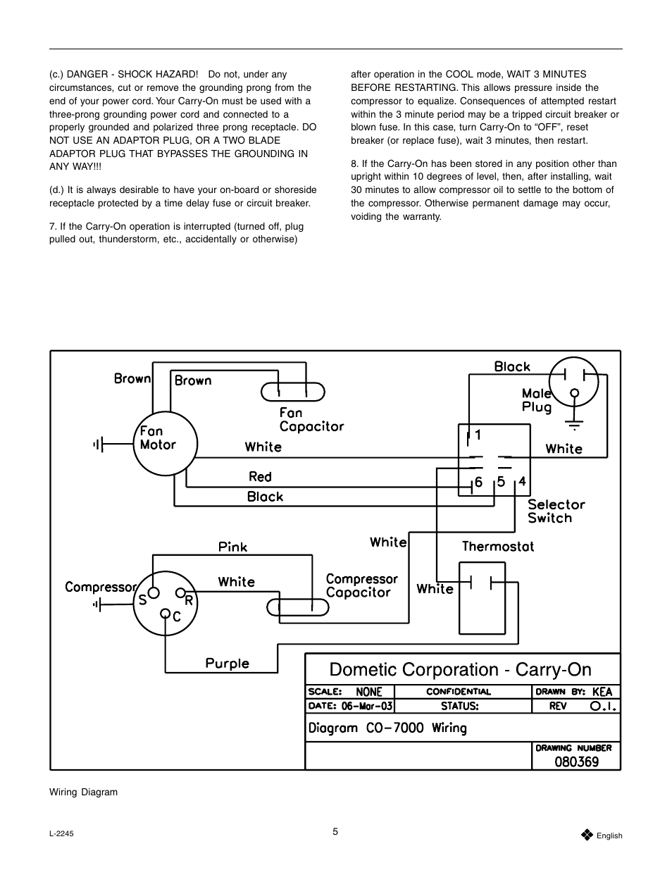 Dometic 7000 User Manual | Page 5 / 16