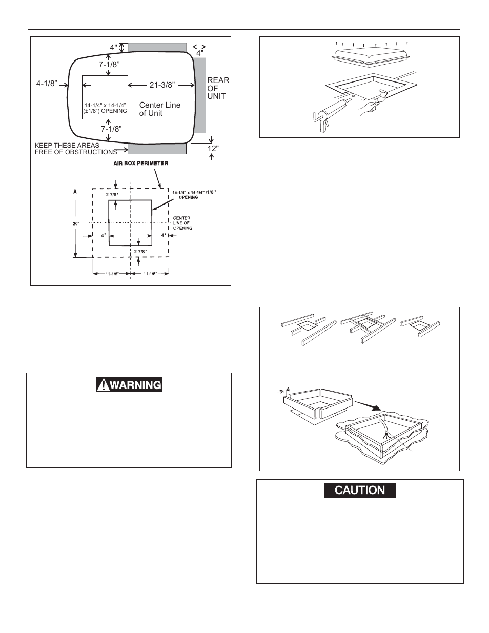 Caution, C. roof preparation | Dometic 630025.331 User Manual | Page 5 / 10