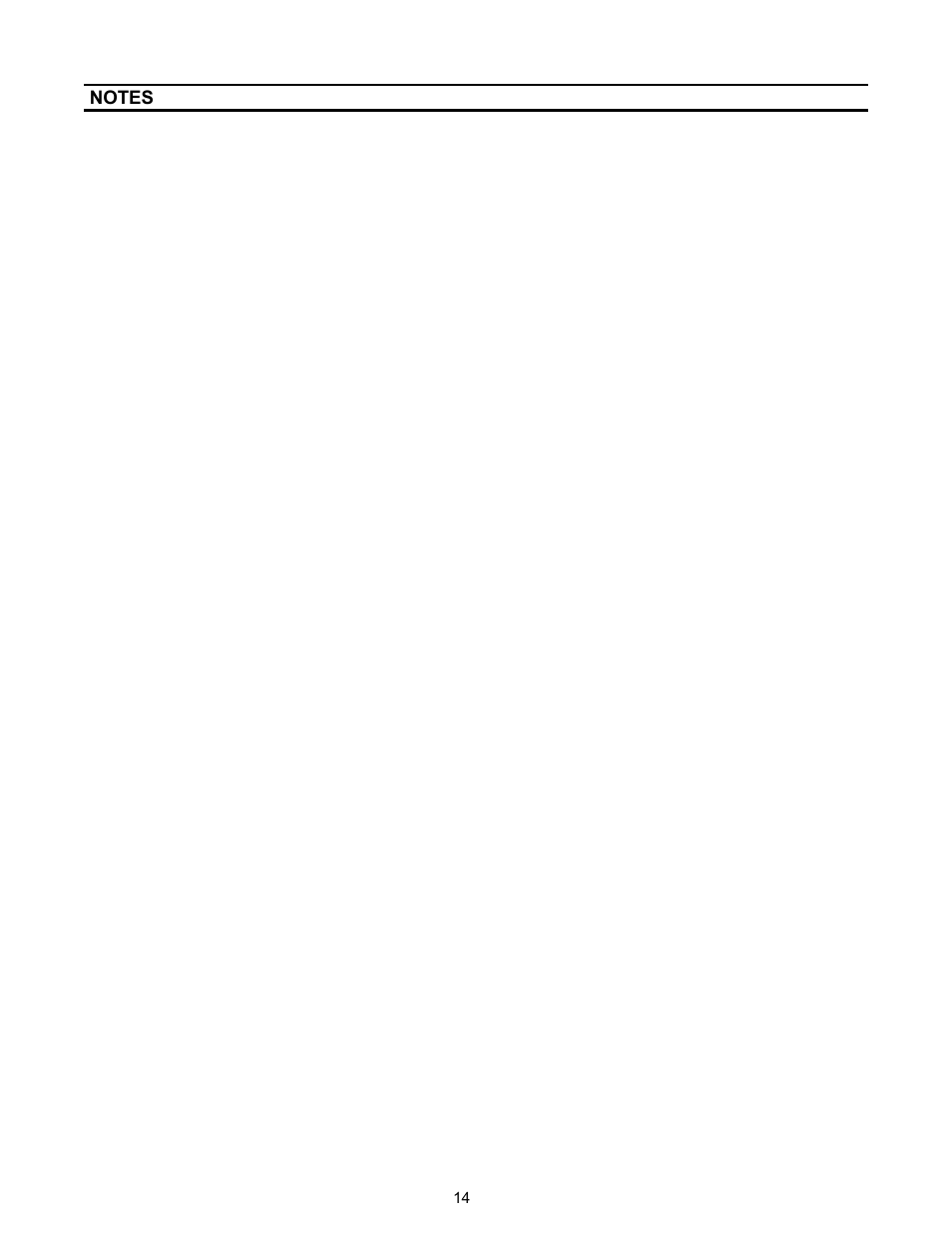 Notes | Dometic 3000 Series User Manual | Page 14 / 16