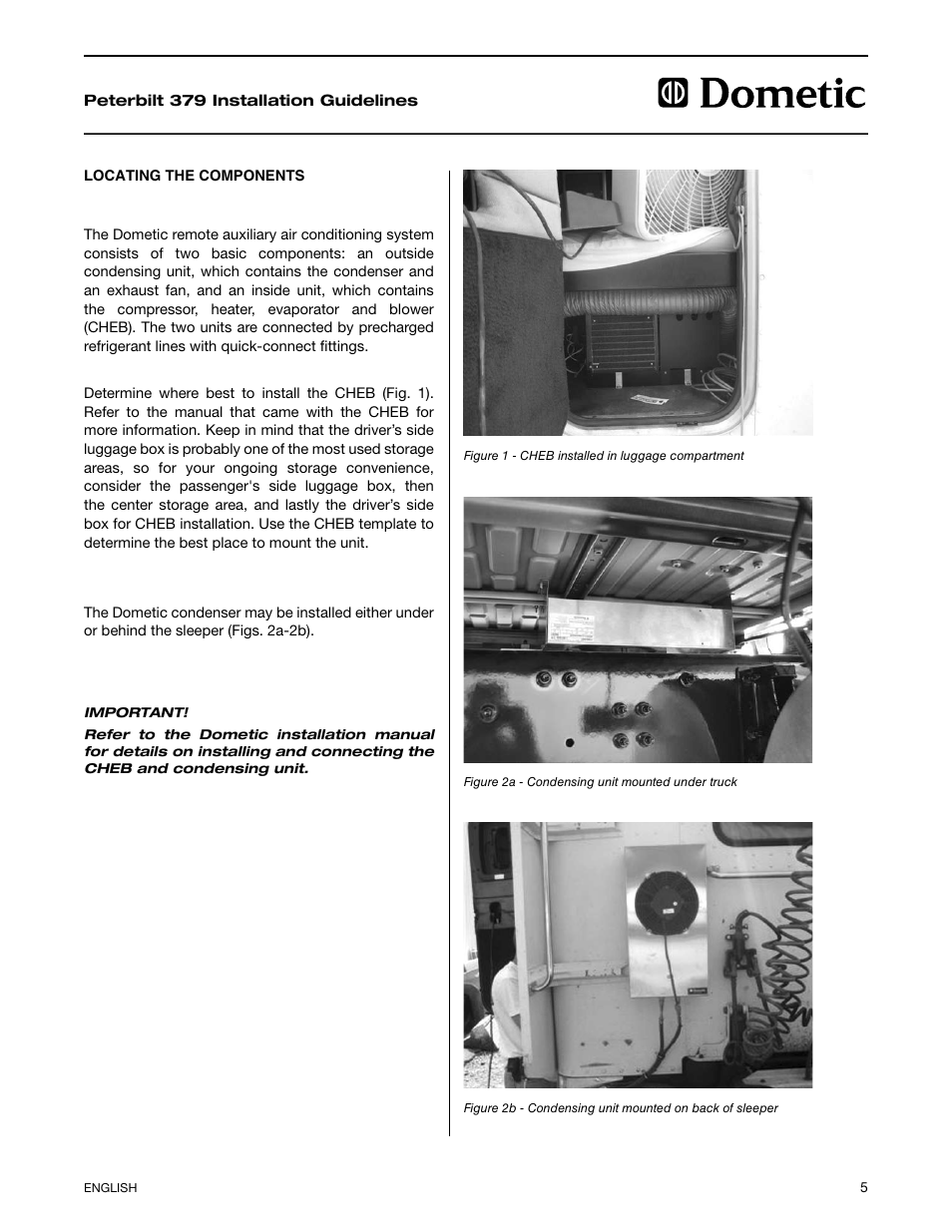 Dometic Peterbilt 379 CHASSIS User Manual | Page 5 / 12