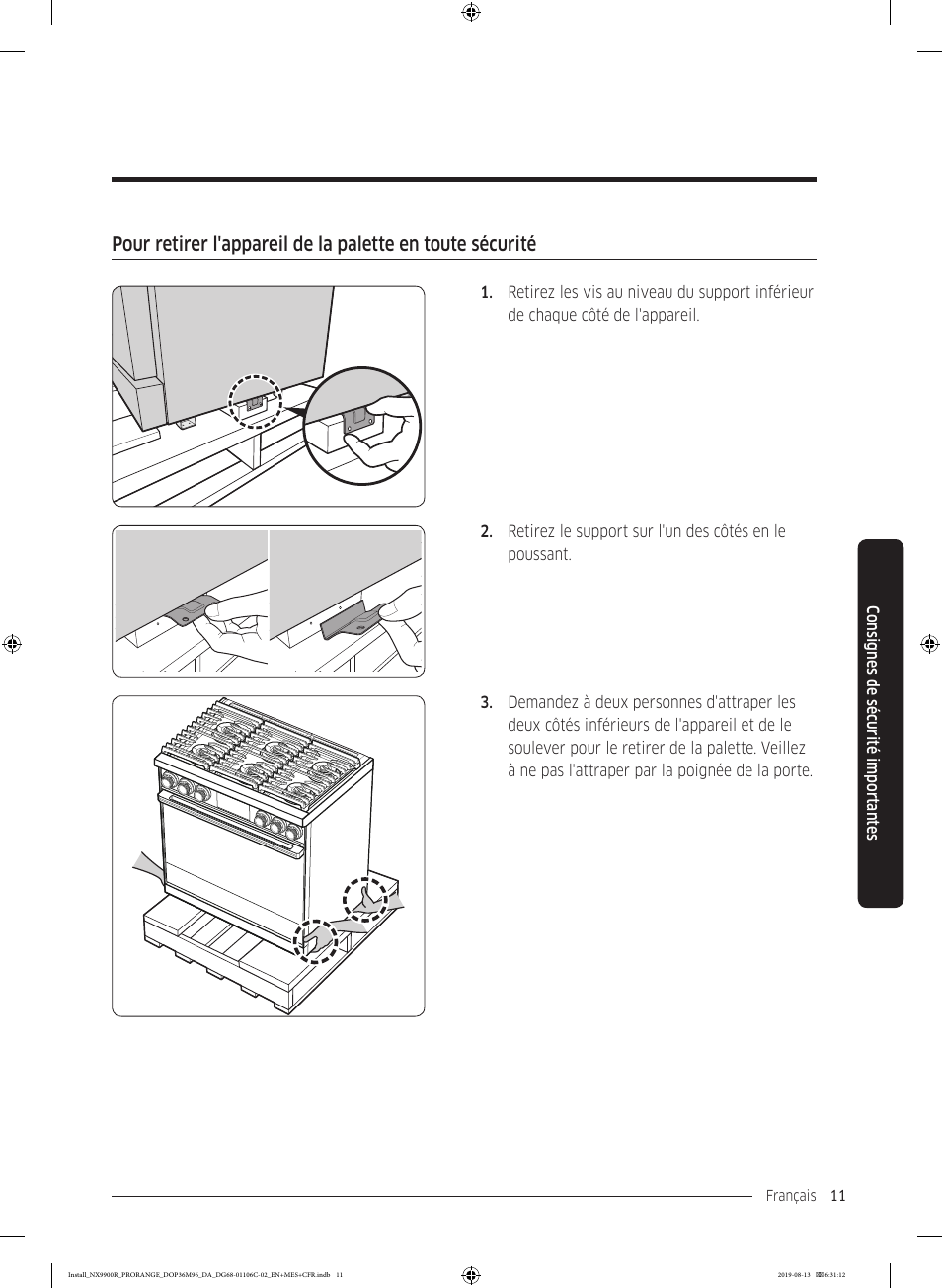 Dacor Contemporary 36 Inch Freestanding Professional Gas Smart Range Installation Manual User Manual | Page 115 / 156