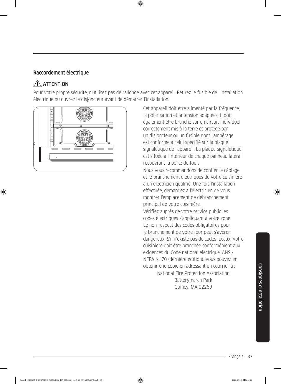 Dacor Contemporary 36 Inch Freestanding Professional Gas Smart Range Installation Manual User Manual | Page 141 / 156