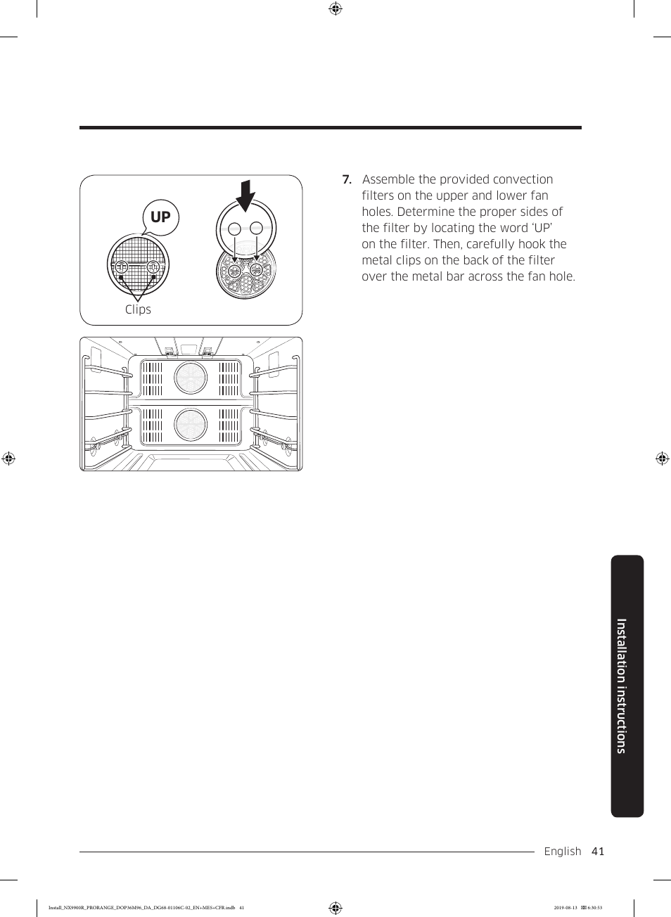 Dacor Contemporary 36 Inch Freestanding Professional Gas Smart Range Installation Manual User Manual | Page 41 / 156