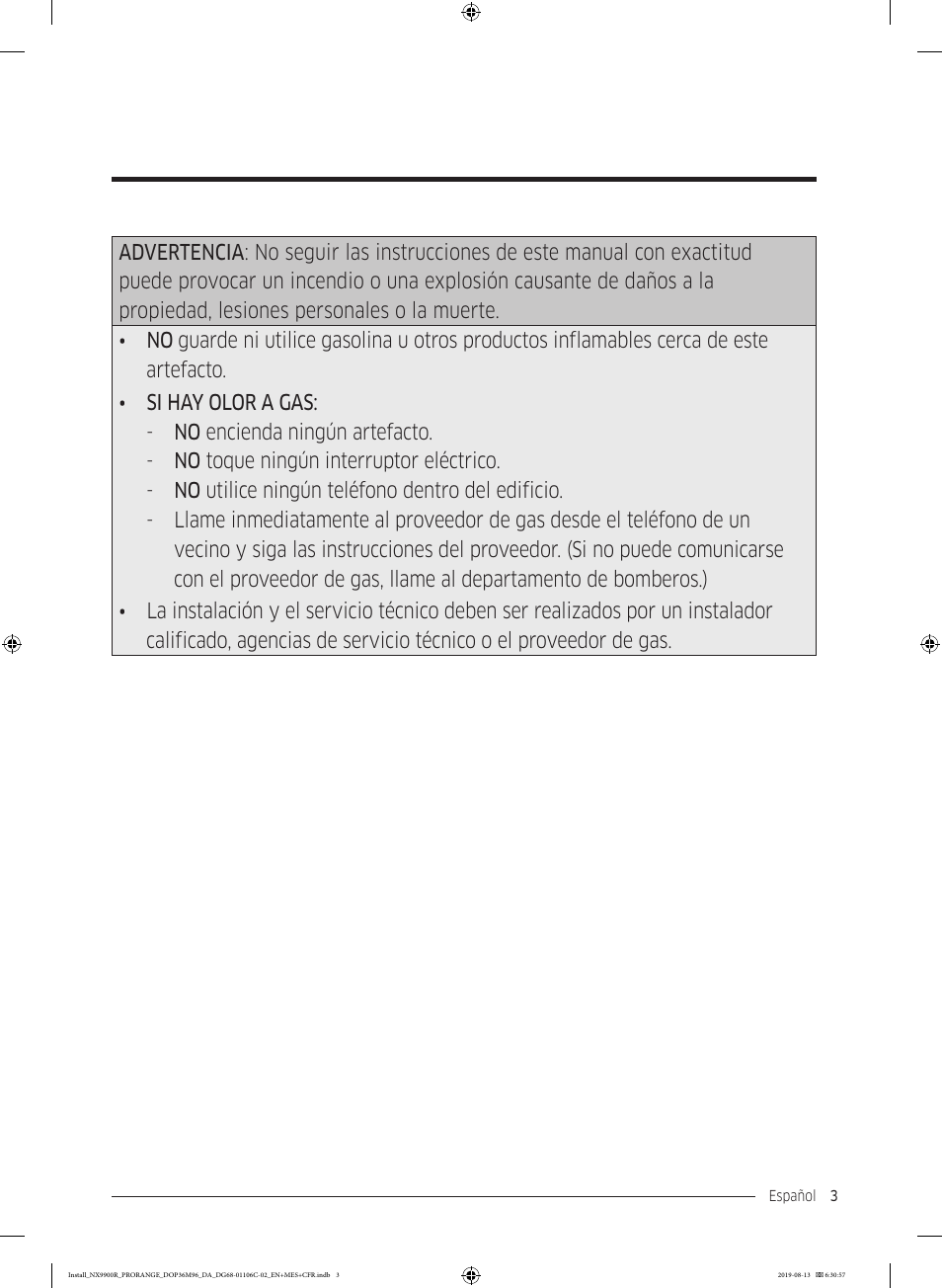 Dacor Contemporary 36 Inch Freestanding Professional Gas Smart Range Installation Manual User Manual | Page 55 / 156