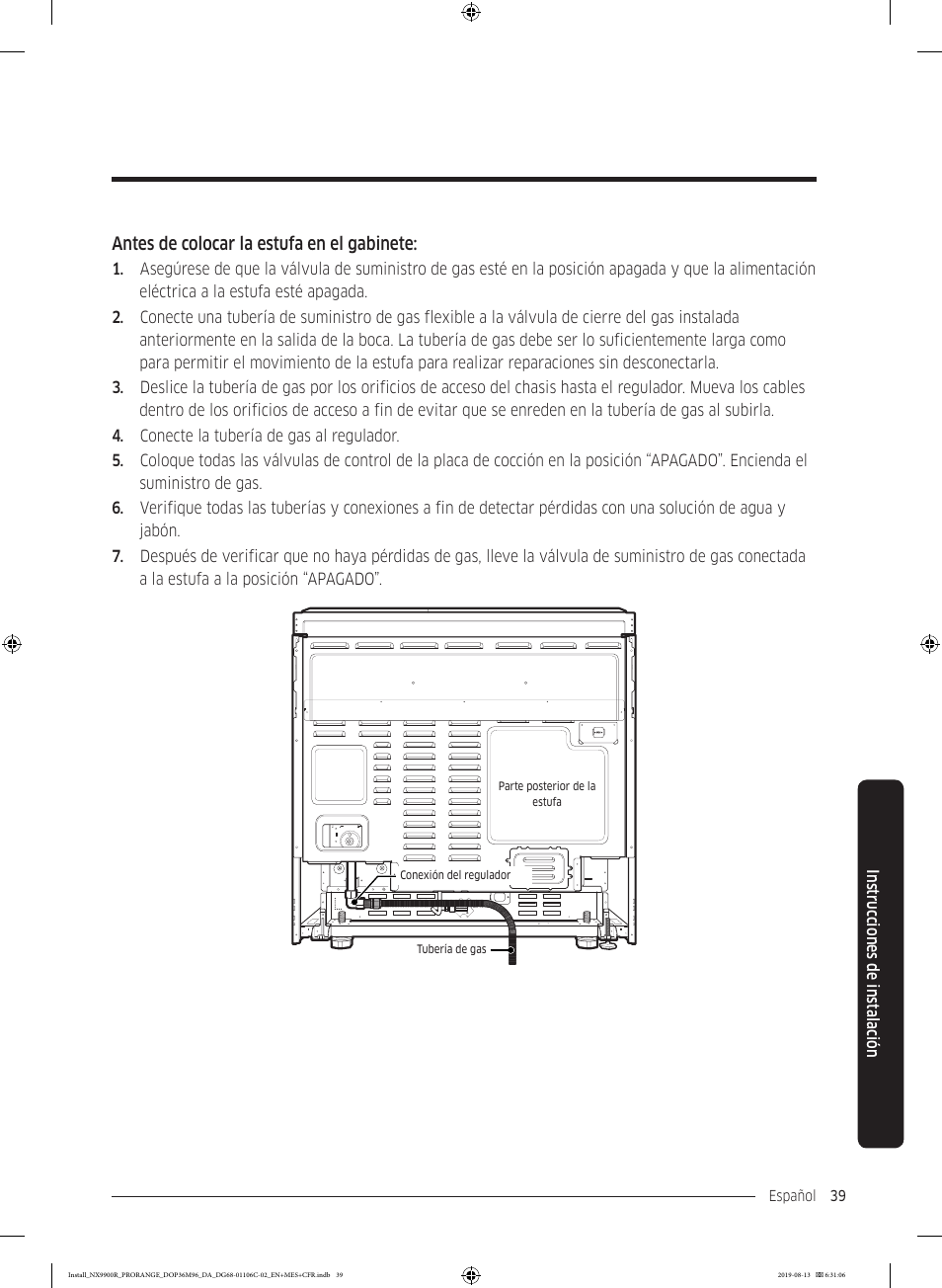 Dacor Contemporary 36 Inch Freestanding Professional Gas Smart Range Installation Manual User Manual | Page 91 / 156