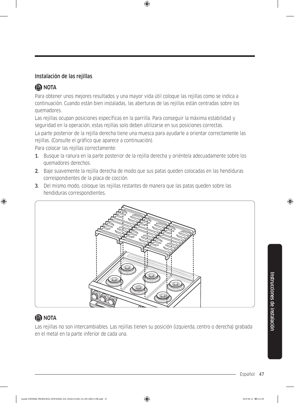 Dacor Contemporary 36 Inch Freestanding Professional Gas Smart Range Installation Manual User Manual | Page 99 / 156