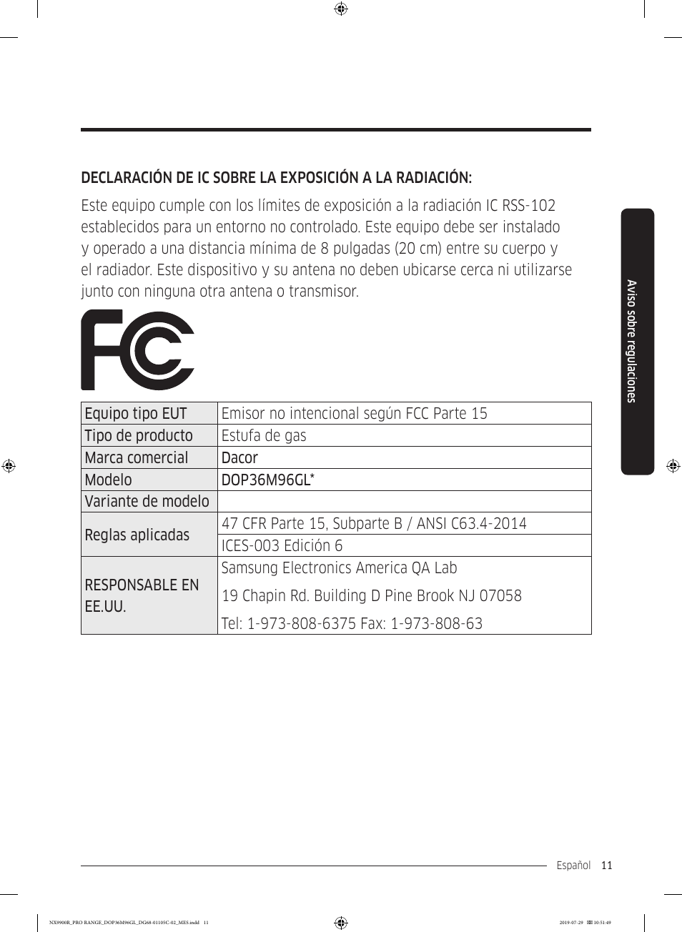 Dacor Contemporary 36 Inch Freestanding Professional Gas Smart Range Use and Care Manual User Manual | Page 119 / 324