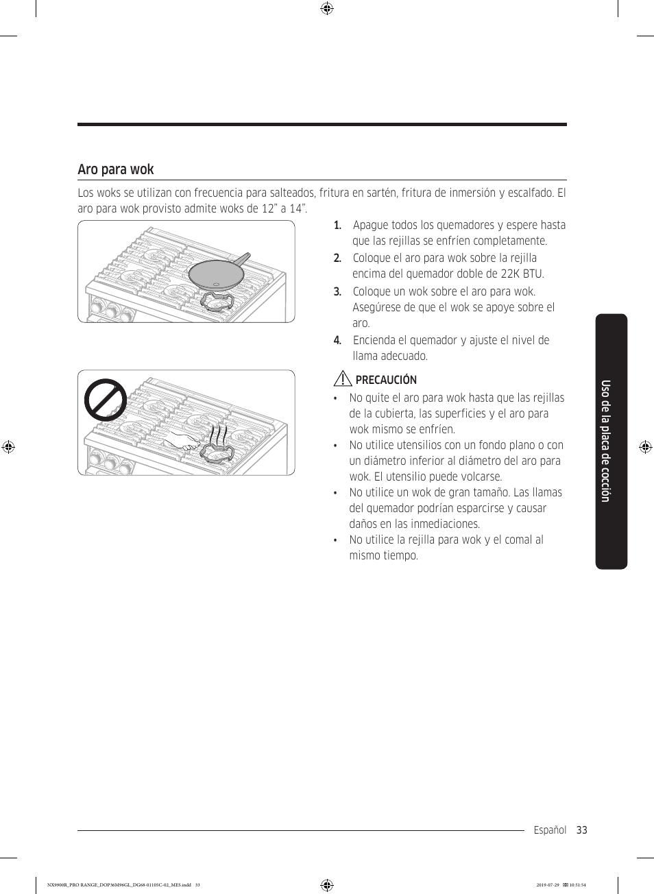 Aro para wok | Dacor Contemporary 36 Inch Freestanding Professional Gas Smart Range Use and Care Manual User Manual | Page 141 / 324