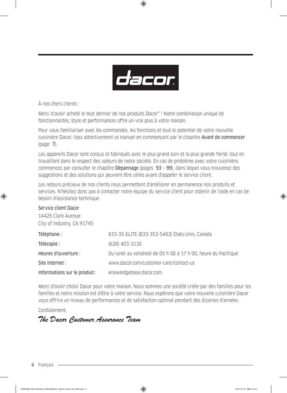 Dacor Contemporary 36 Inch Freestanding Professional Gas Smart Range Use and Care Manual User Manual | Page 222 / 324