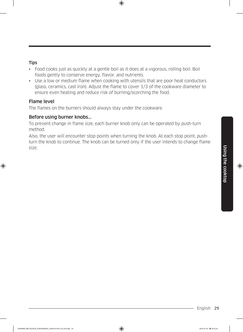 Dacor Contemporary 36 Inch Freestanding Professional Gas Smart Range Use and Care Manual User Manual | Page 29 / 324