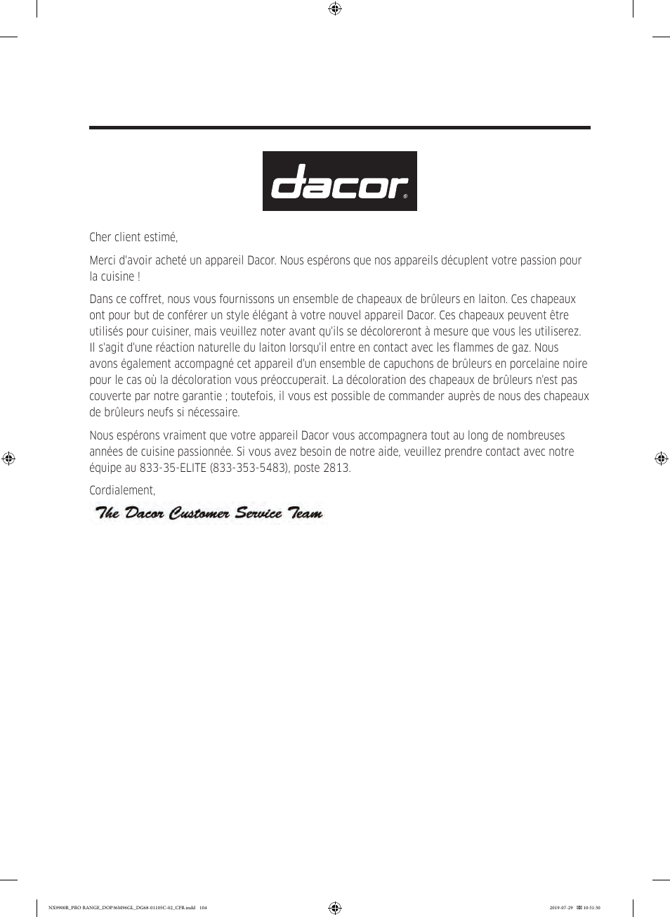 Dacor Contemporary 36 Inch Freestanding Professional Gas Smart Range Use and Care Manual User Manual | Page 320 / 324