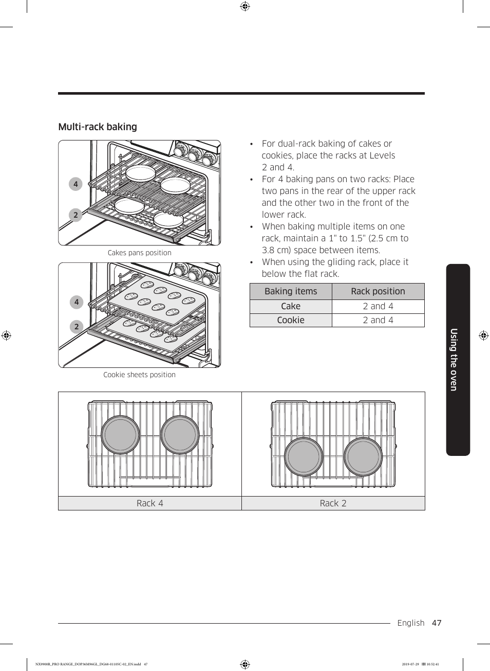 Dacor Contemporary 36 Inch Freestanding Professional Gas Smart Range Use and Care Manual User Manual | Page 47 / 324