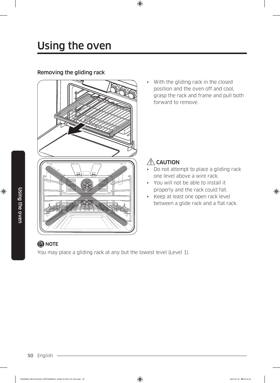 Using the oven | Dacor Contemporary 36 Inch Freestanding Professional Gas Smart Range Use and Care Manual User Manual | Page 50 / 324