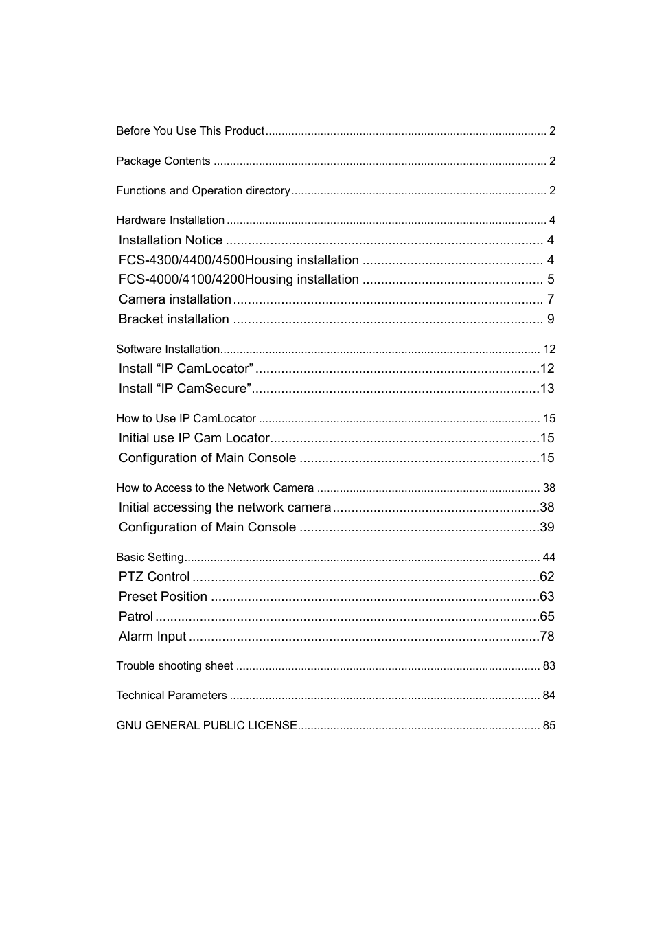 Digital Data Communications LEVEL ONE FCS-4400 User Manual | Page 4 / 93