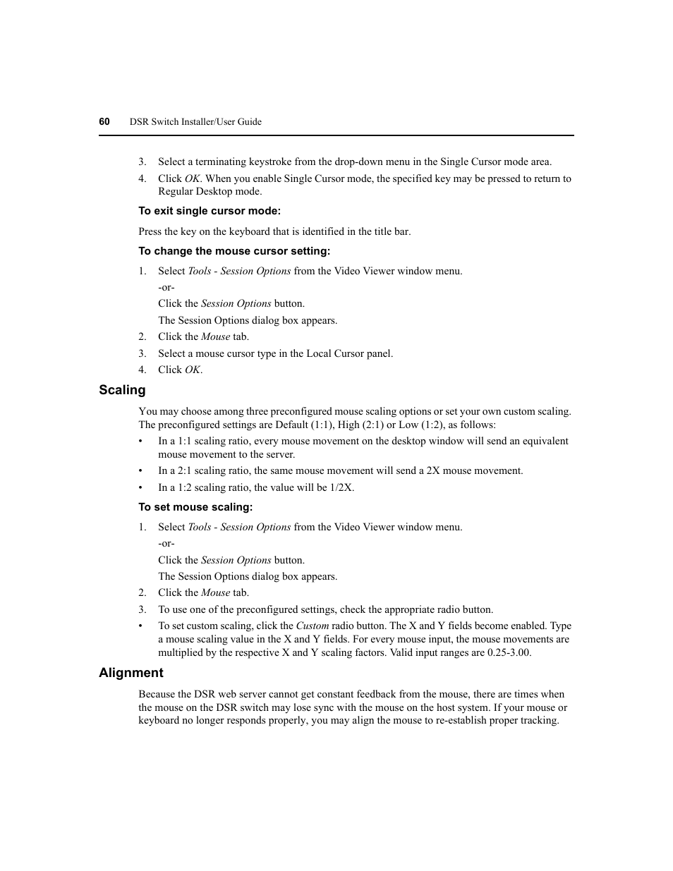 Avocent DSR1020 User Manual | Page 68 / 96