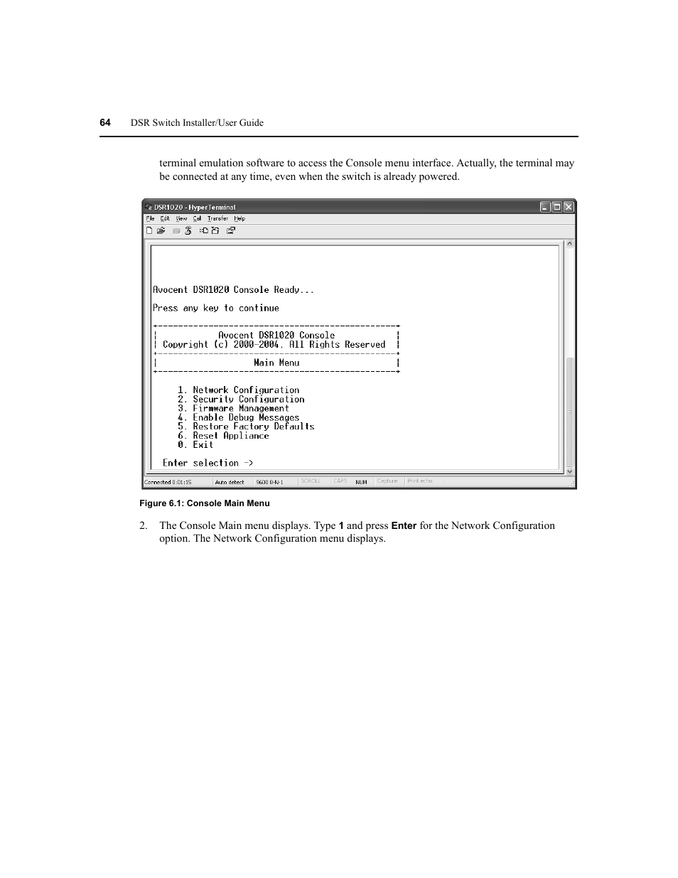 Avocent DSR1020 User Manual | Page 72 / 96