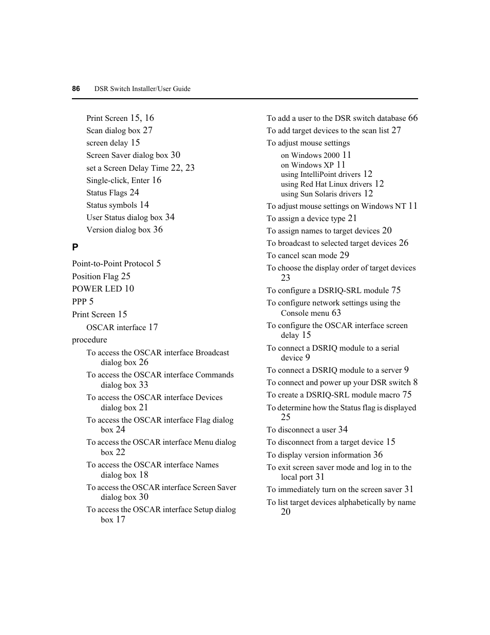 Avocent DSR1020 User Manual | Page 94 / 96