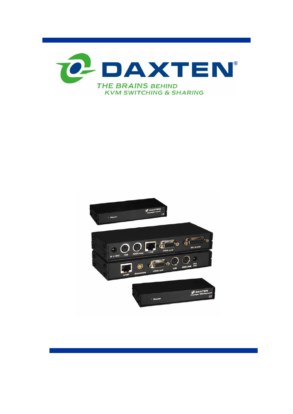 Daxten Voyager 100 User Manual | 8 pages