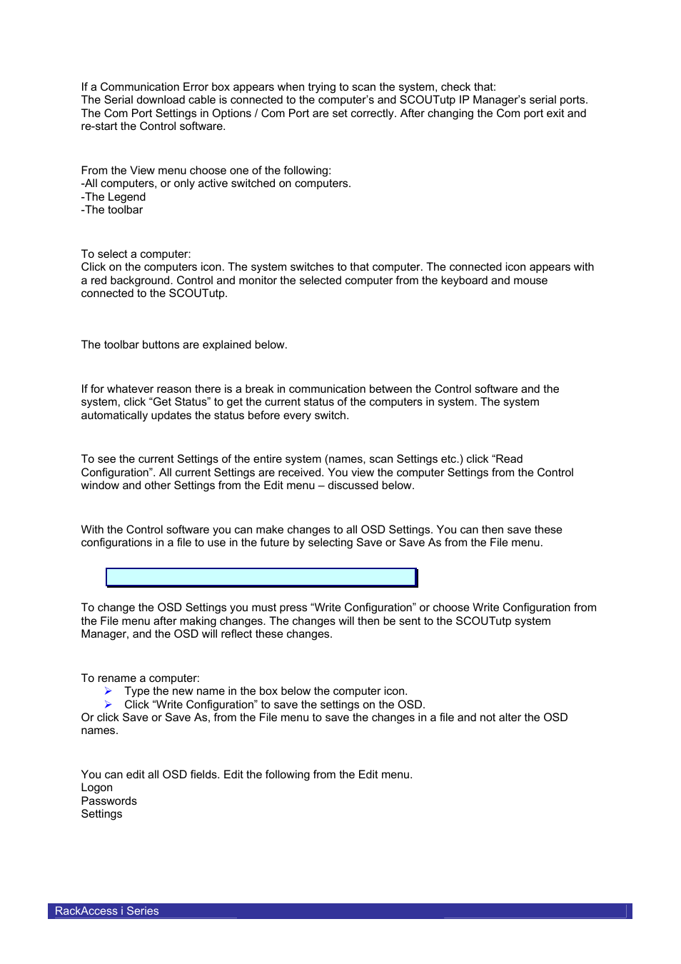 The toolbar buttons | Daxten RACKACCESS 16I User Manual | Page 14 / 21