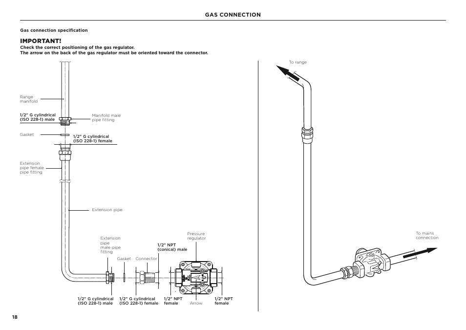 Important | Fisher & Paykel Series 7 Classic Series 36 Inch Freestanding Gas Range Installation Guide User Manual | Page 18 / 56