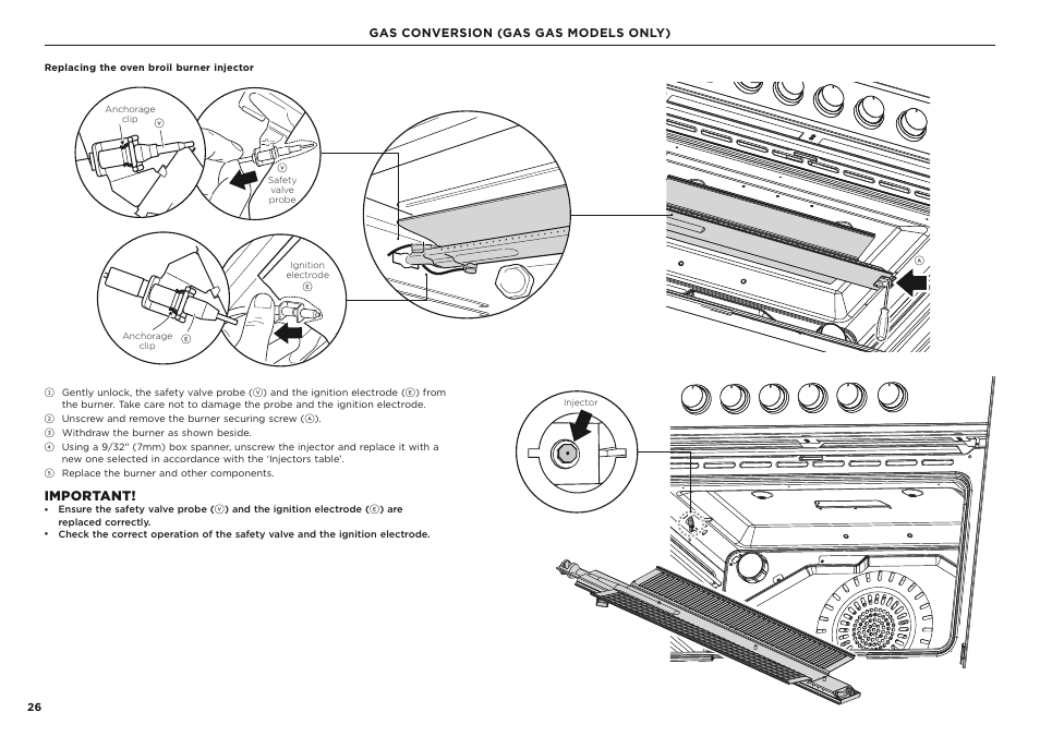 Important | Fisher & Paykel Series 7 Classic Series 36 Inch Freestanding Gas Range Installation Guide User Manual | Page 26 / 56