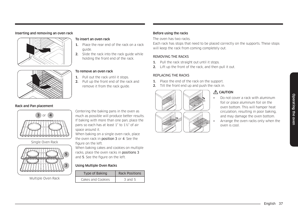 Samsung 30 Inch Freestanding Electric Smart Range Owner Manual User Manual | Page 37 / 210