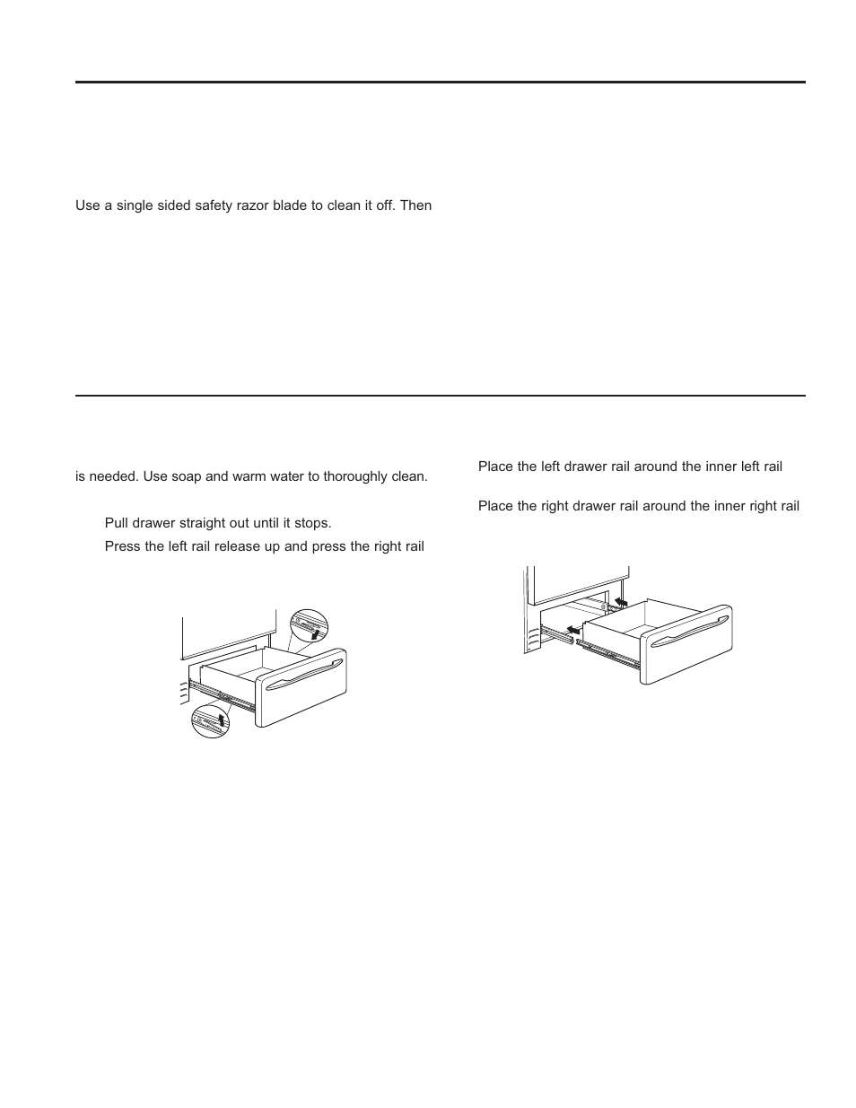 Removable storage drawer | GE Profile 30 Inch Gas Smart Range User/Care Manual User Manual | Page 26 / 70