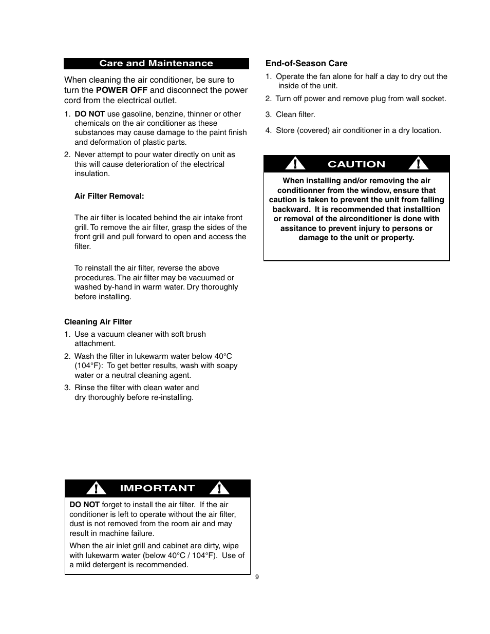 Danby DAC8007EE User Manual | Page 10 / 13