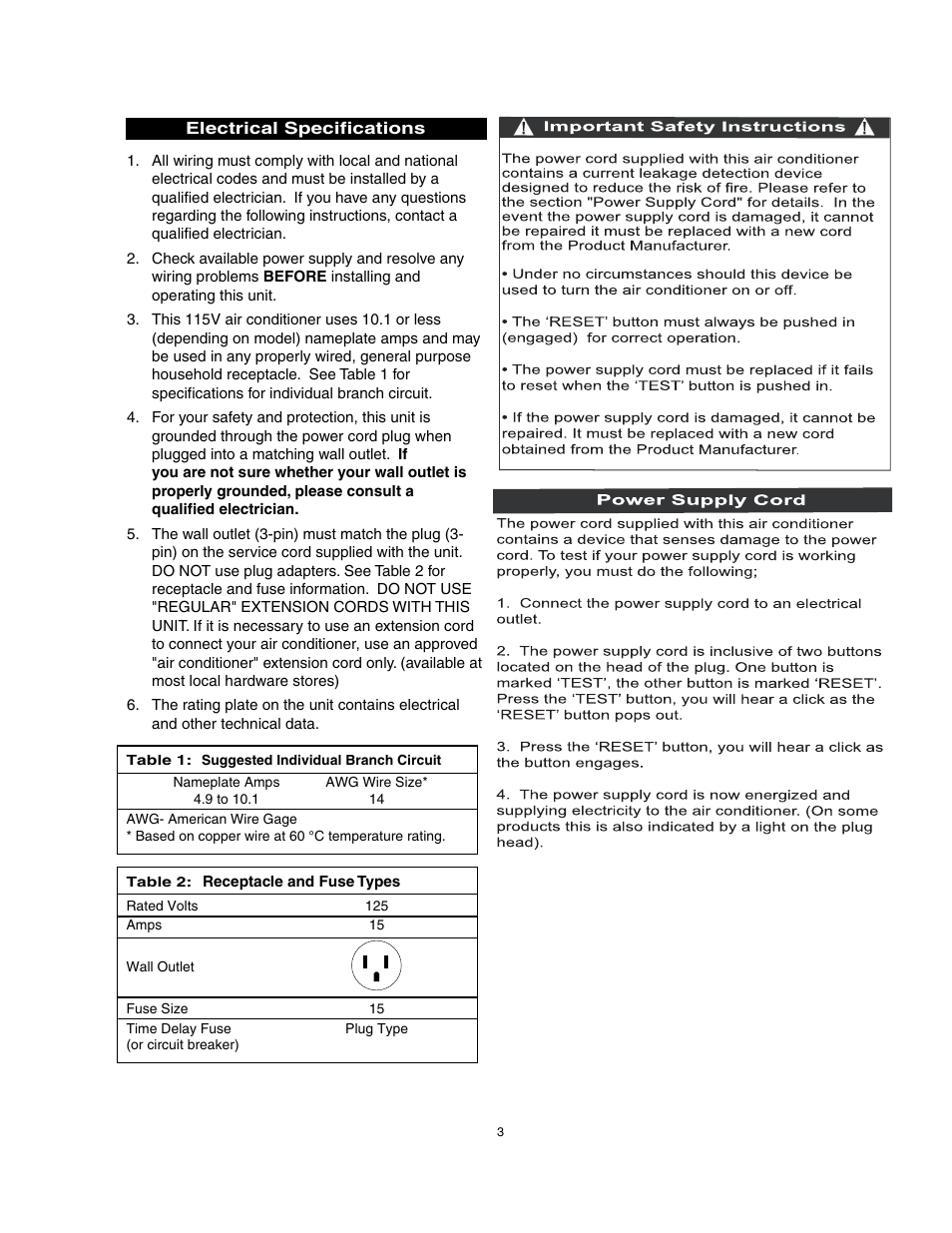 Danby DAC8007EE User Manual | Page 4 / 13