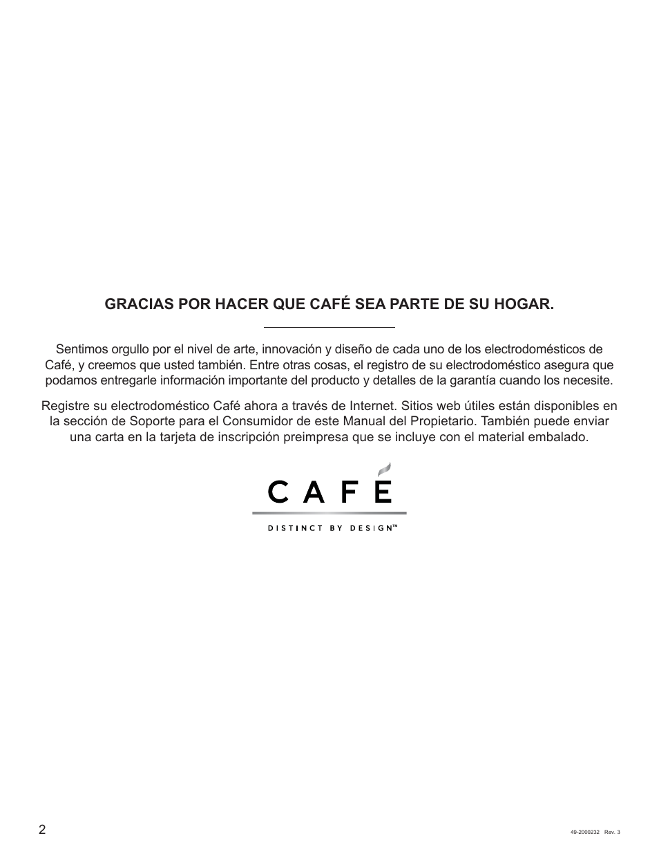 Gracias por hacer que café sea parte de su hogar | Cafe Owner Manual User Manual | Page 39 / 73