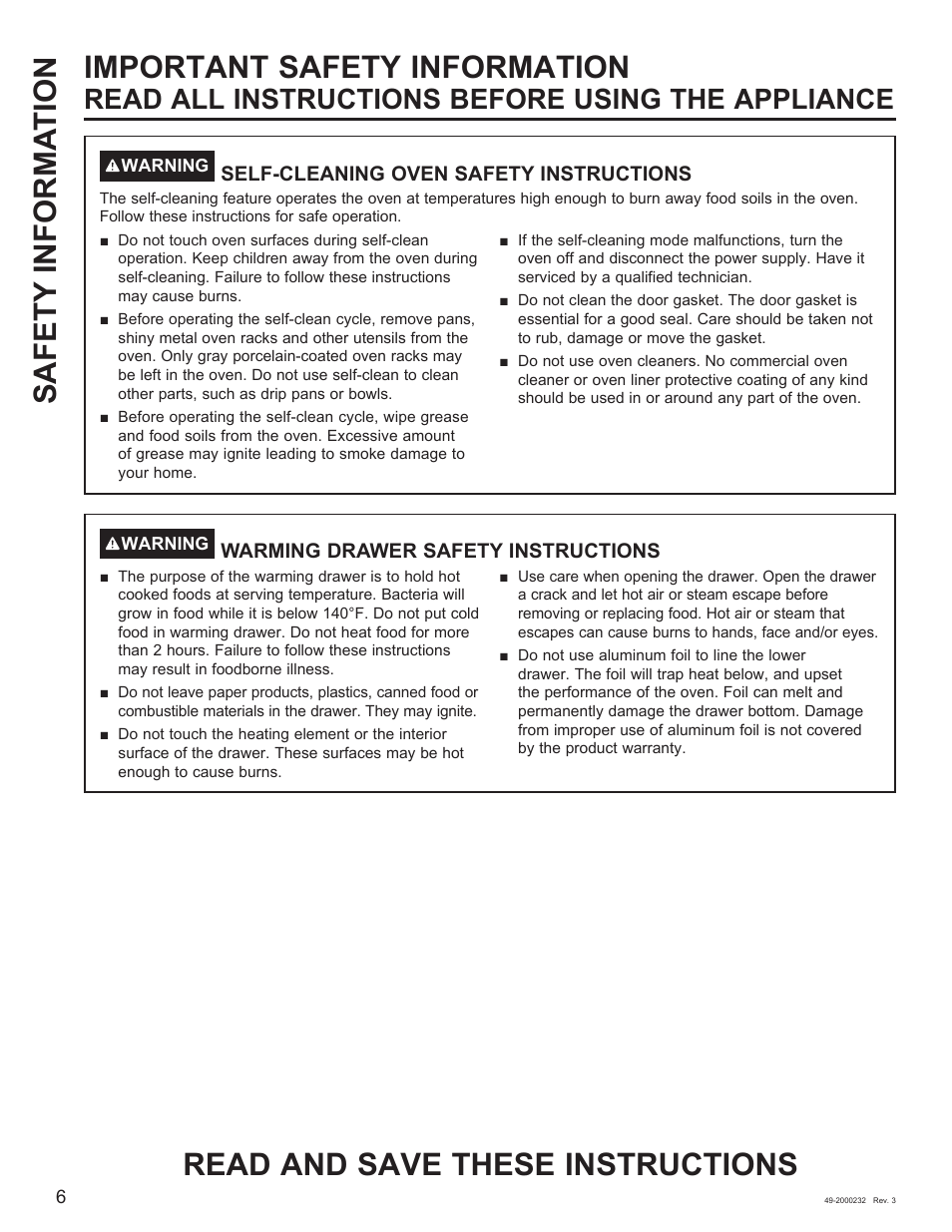 Read all instructions before using the appliance | Cafe Owner Manual User Manual | Page 7 / 73