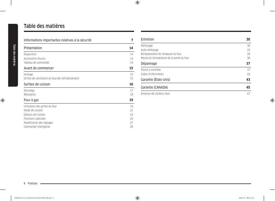 Samsung 30 Inch Slide-in Gas Smart Range Owner Manual User Manual | Page 102 / 144