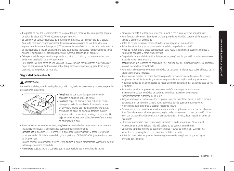 Samsung 30 Inch Slide-in Gas Smart Range Owner Manual User Manual | Page 59 / 144