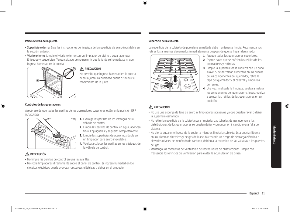 Samsung 30 Inch Slide-in Gas Smart Range Owner Manual User Manual | Page 79 / 144