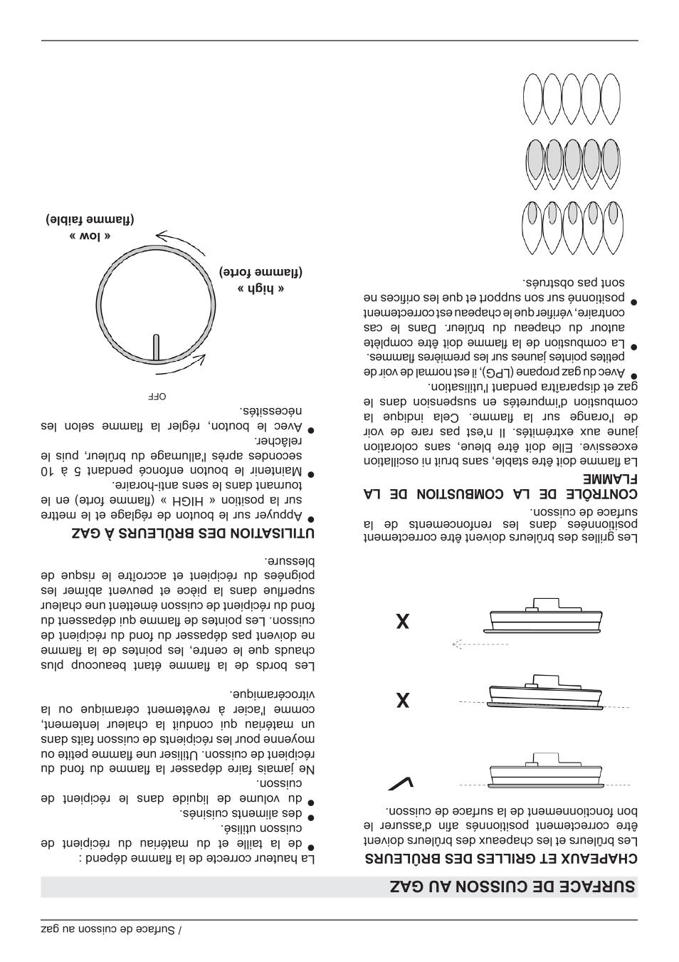 Surface de cuisson au gaz | Bertazzoni Professional Series 24 Inch Freestanding Gas Range Owner's Manual User Manual | Page 32 / 40