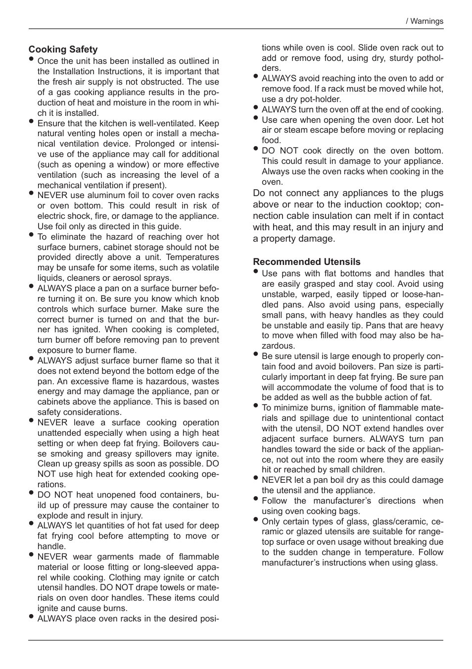 Bertazzoni Professional Series 24 Inch Freestanding Gas Range Owner's Manual User Manual | Page 5 / 40