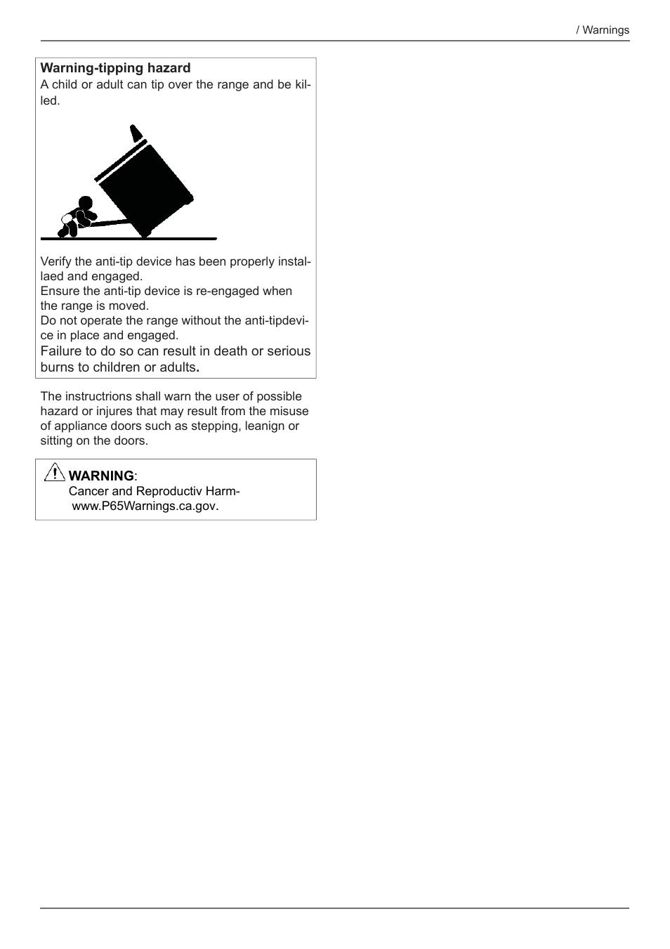 Bertazzoni Professional Series 24 Inch Freestanding Gas Range Owner's Manual User Manual | Page 7 / 40