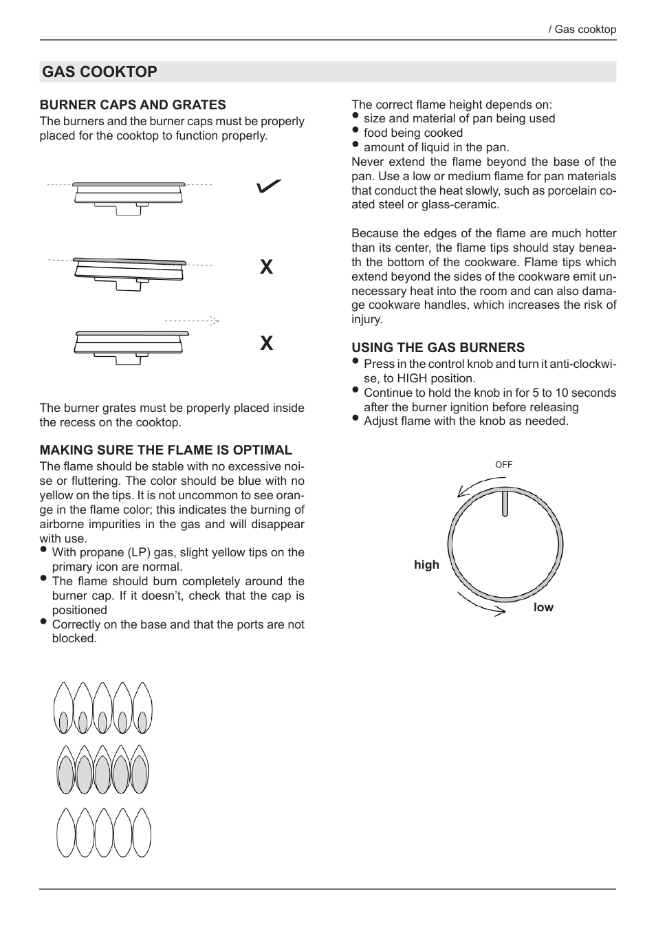 Bertazzoni Professional Series 24 Inch Freestanding Gas Range Owner's Manual User Manual | Page 9 / 40