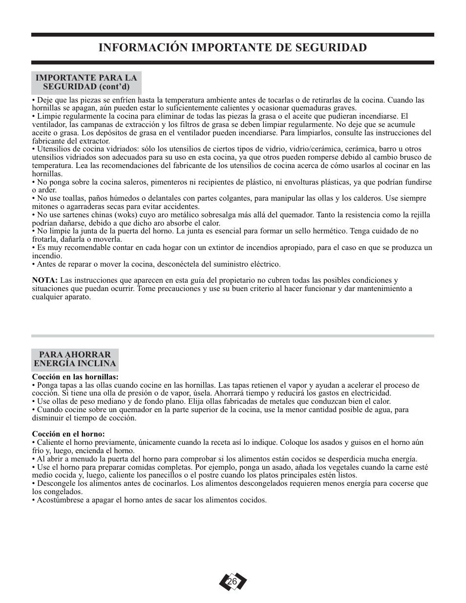 Información importante de seguridad | Danby DER3009W User Manual | Page 25 / 32