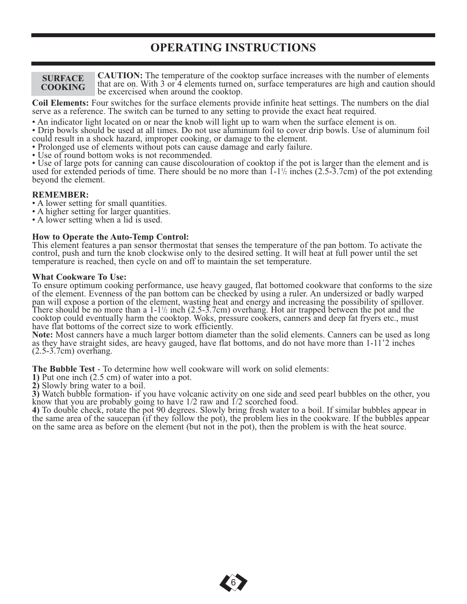 Operating instructions | Danby DER3009W User Manual | Page 7 / 32
