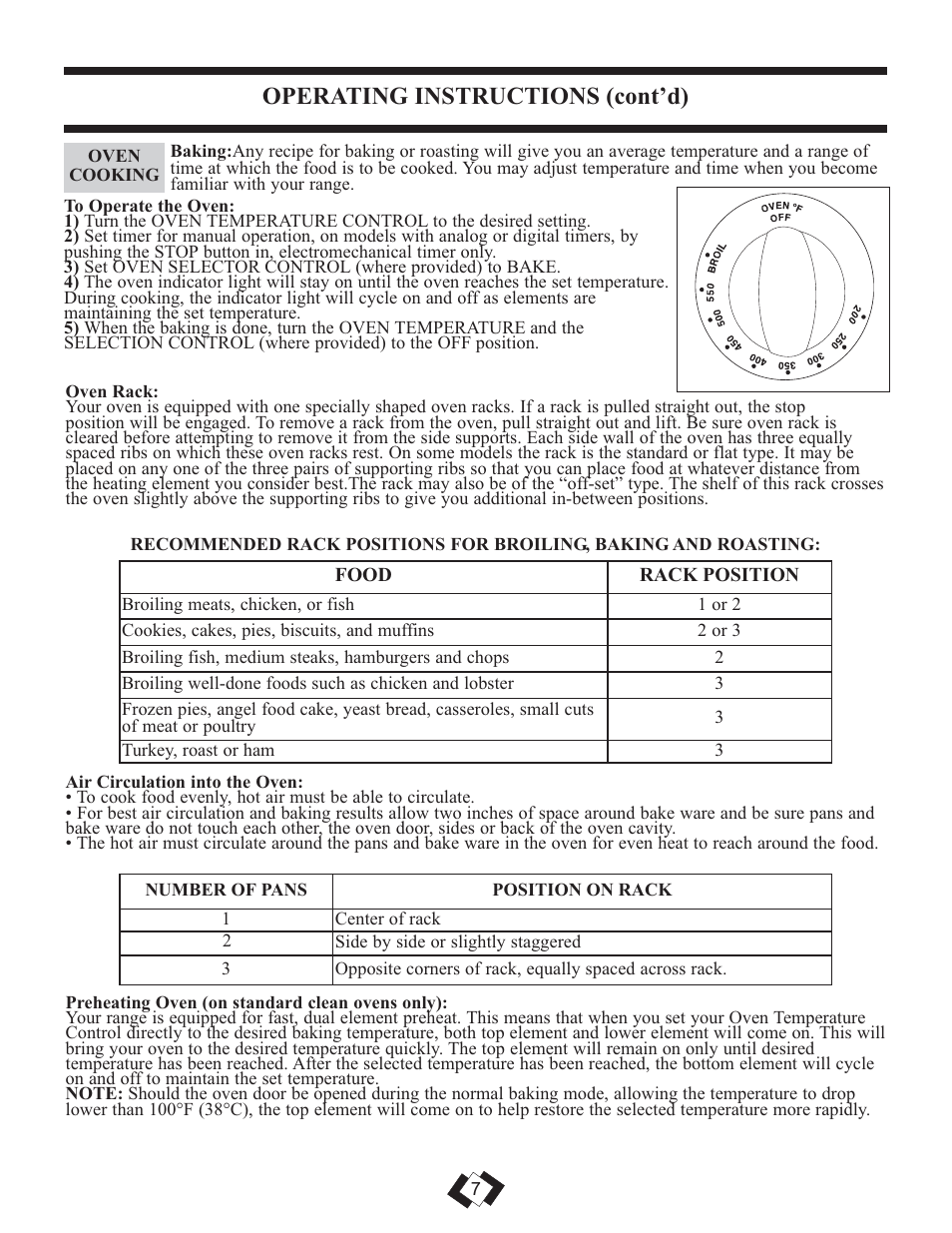 Operating instructions (cont’d) | Danby DER3009W User Manual | Page 8 / 32