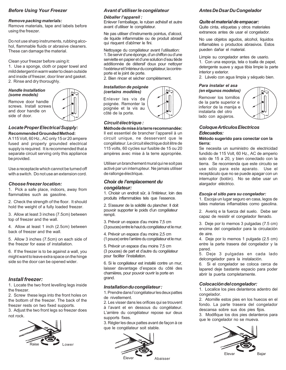 Danby DUF419W User Manual | Page 3 / 8