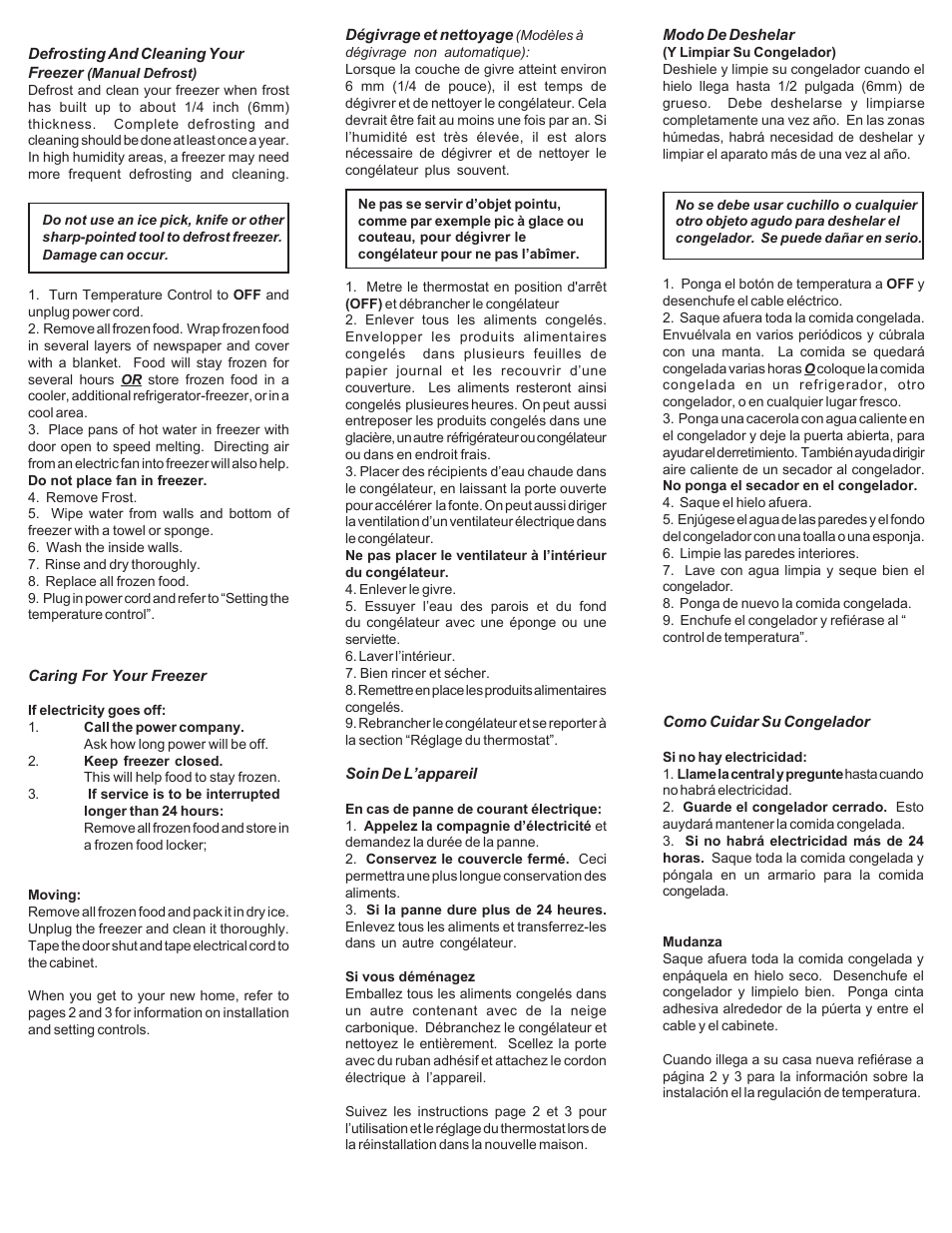 Danby DUF419W User Manual | Page 5 / 8